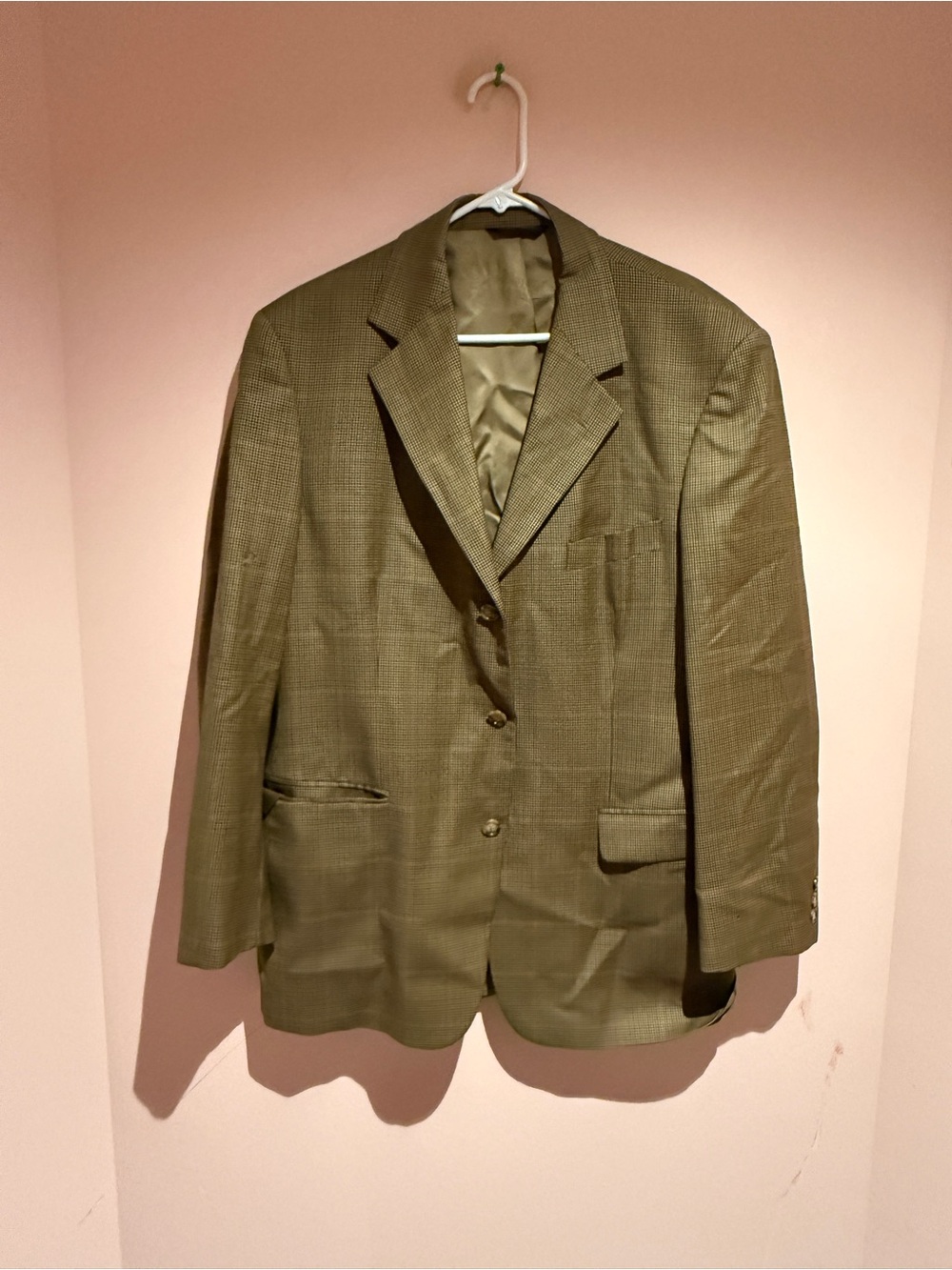 Brooks tan Men's Sport Coat with Subtle Pattern